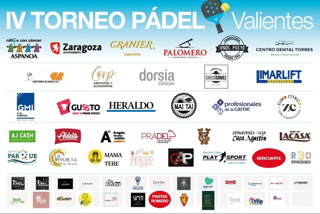 Patrocinadores cuarta edici&oacute;n Torneo Valientes