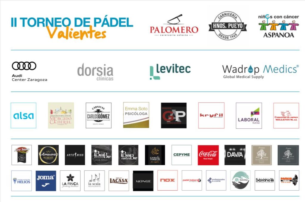 Patrocinadores segunda edici&oacute;n Torneo Valientes