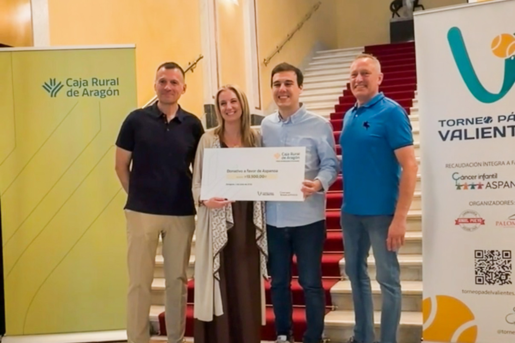 Caja Rural de Aragón, principal impulsor de la VI edición del Torneo de Pádel Valientes